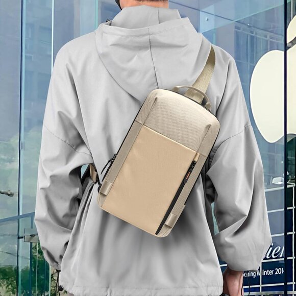 Versatile RFID-Blocking Sling Bag for Men - Perfect for Travel & Commuting - Picture 7 of 7